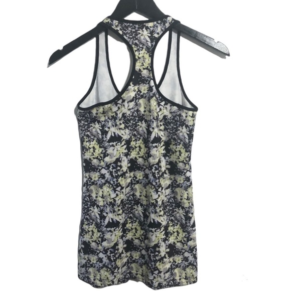LULULEMON Cool Racerback Tank in Crosscourt Petal Black Clarity Yellow - Picture 4 of 5